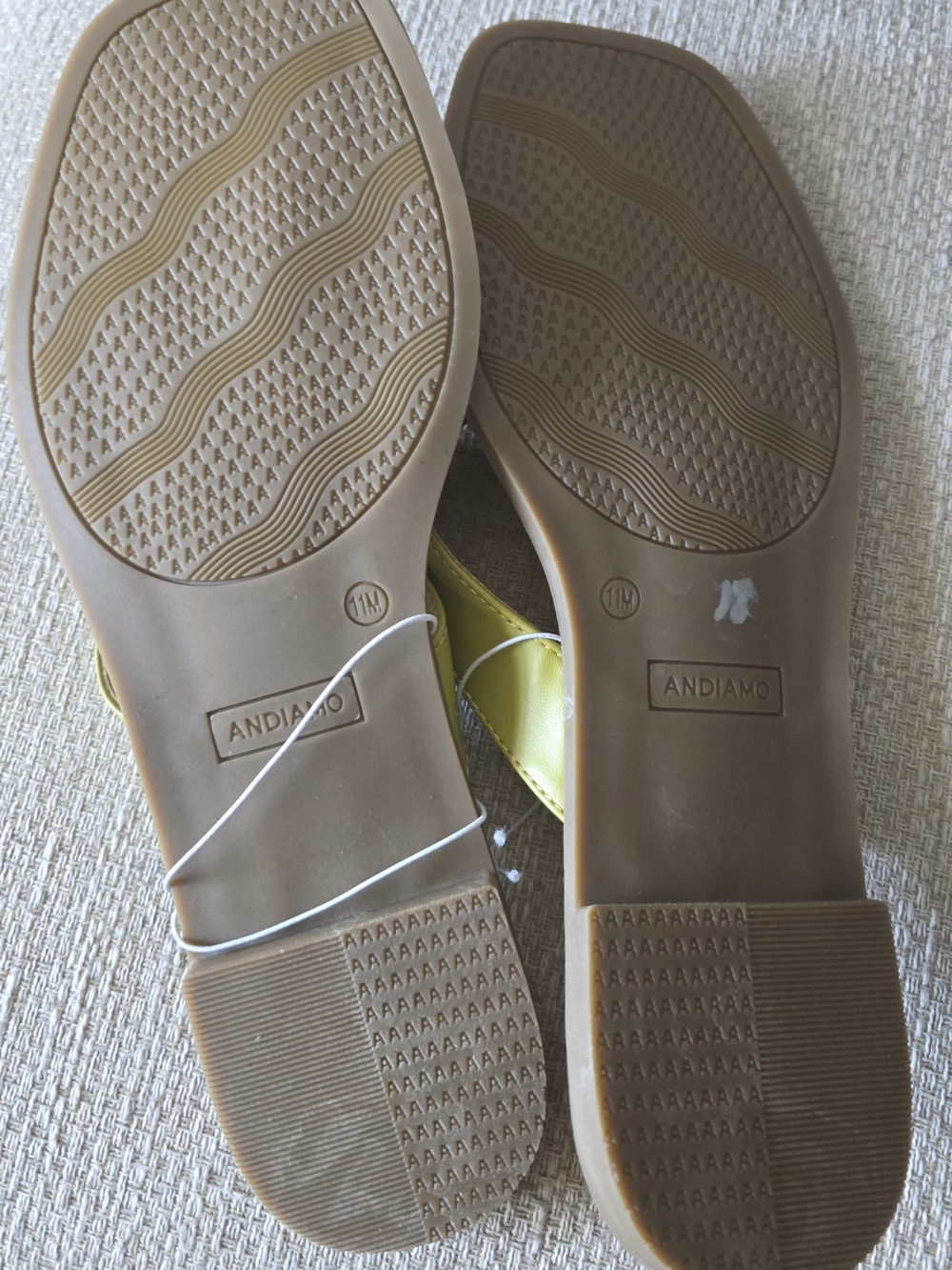 Andiamo Women's Yellow Slide Sandals - Casual Slip-On Comfort